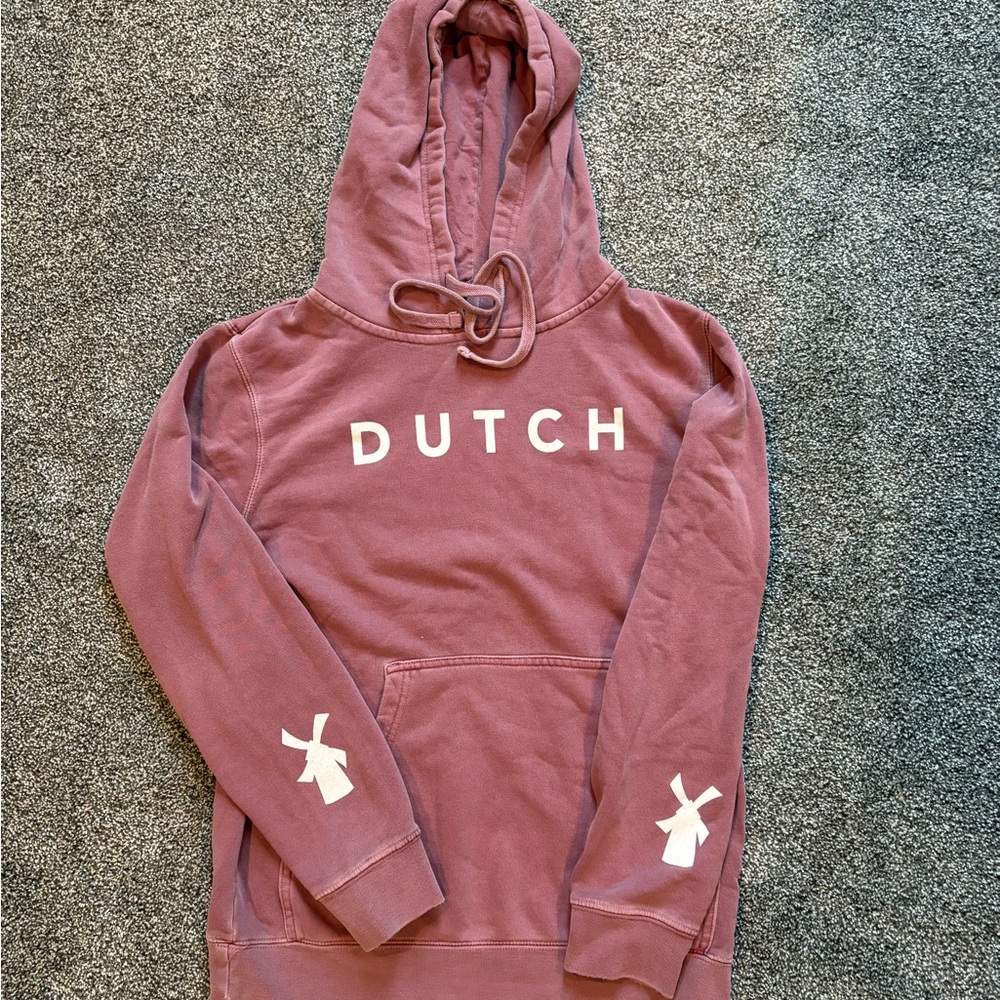 Dutch Mauve Hoodie with Windmill Design